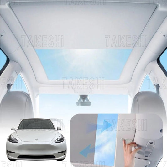 20-25 TESLA MODEL Y 全套直上型 電動遮陽簾 雙按鍵頂配款