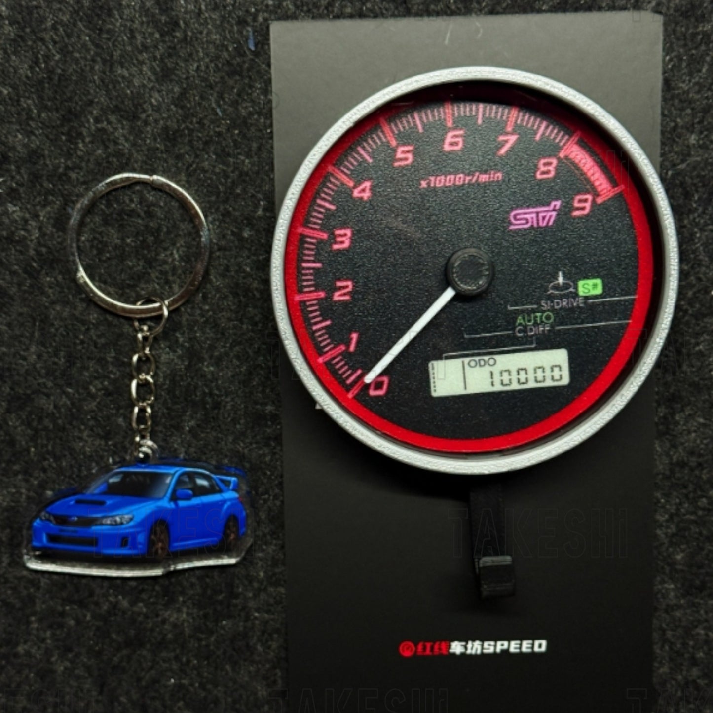 SUBARU WRX STI 重量聯動轉速表鑰匙掛勾