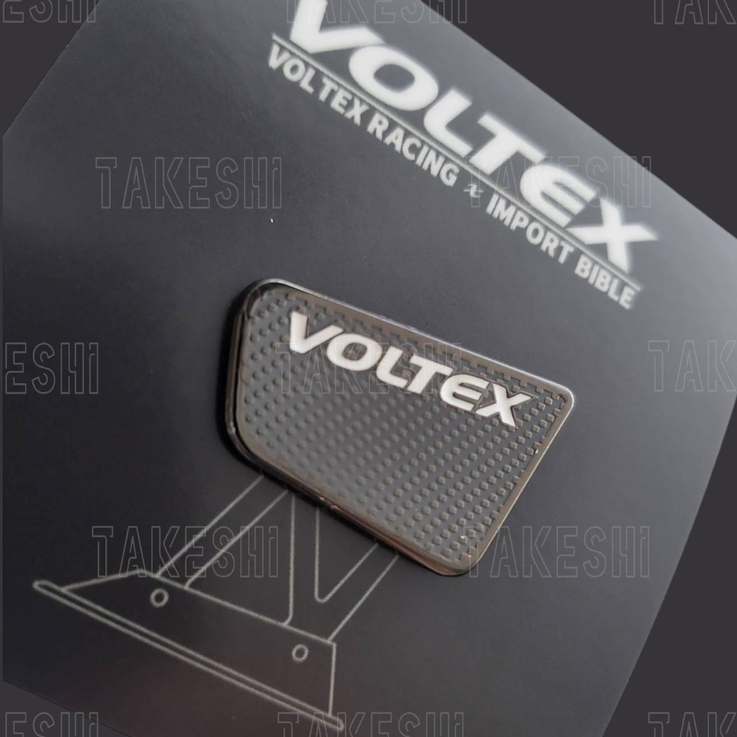 IMPORT BIBLE X VOLTEX RACING TYPE-C END PLATE 尾翼造型胸針