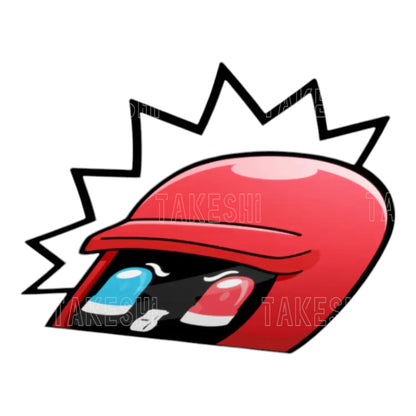 DASAI POLICE MOCHI PEEKER GEKKO｜警察小麻糬｜車窗裝飾發光貼