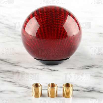 CARBON FIBER 碳纖維排檔頭｜球型設計｜螺牙式｜改裝排檔頭 換檔手感升級