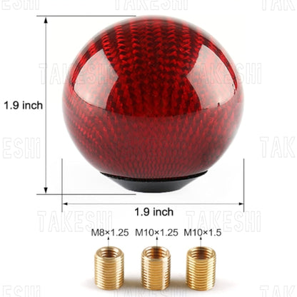 CARBON FIBER 碳纖維排檔頭｜球型設計｜螺牙式｜改裝排檔頭 換檔手感升級