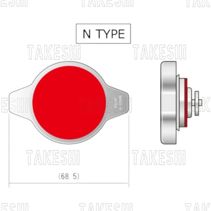 HKS RADIATOR CAP 水箱蓋｜日本原裝進口｜1.1Bar｜N小頭／S大頭｜HKS 正品