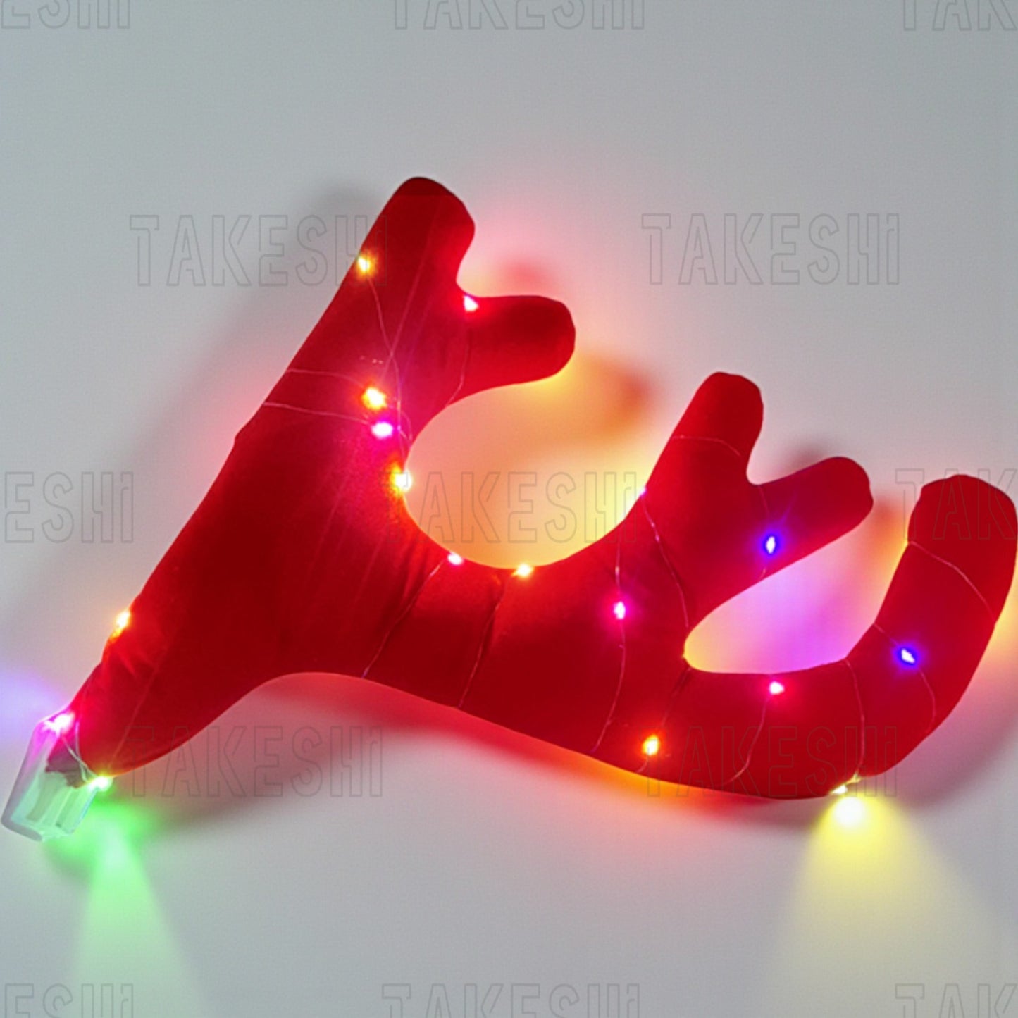 聖誕鹿角 汽車專用聖誕節馴鹿角裝飾｜LED燈飾款｜