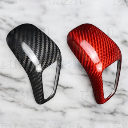 PORSCHE 2018+ CAYENNE 凱彥 碳纖維排檔頭貼片｜真碳纖維｜專車專用｜內裝質感升級