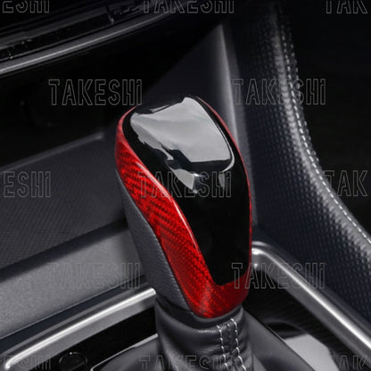 19–24 SUBARU FORESTER 原廠型排檔頭 碳纖維貼片｜森林人 專用｜真碳纖維