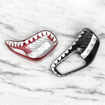 PORSCHE 2018+ CAYENNE 凱彥 碳纖維排檔頭貼片｜真碳纖維｜專車專用｜內裝質感升級