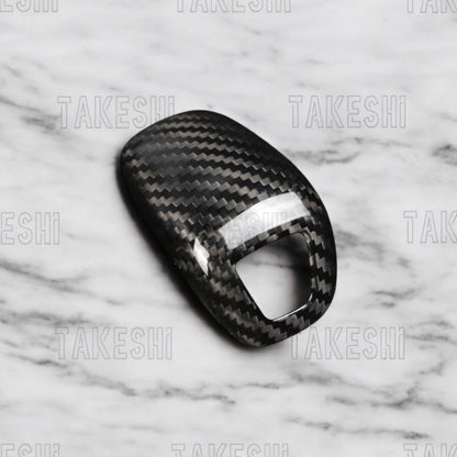 PORSCHE 2017+ PANAMERA 碳纖維排檔頭貼片｜真碳纖維｜專車專用｜內裝質感升級