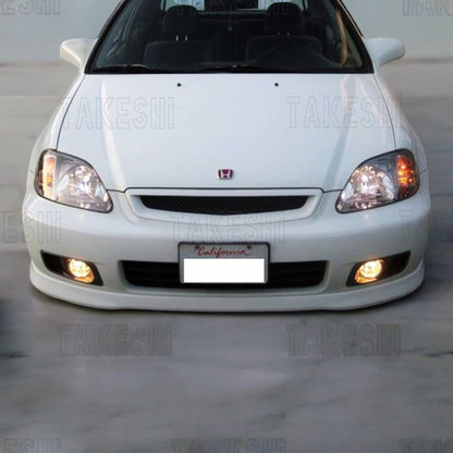 99–00 HONDA CIVIC K8 原廠型霧燈套件｜後期保桿專用｜JDM 黃色玻璃｜含線組支架