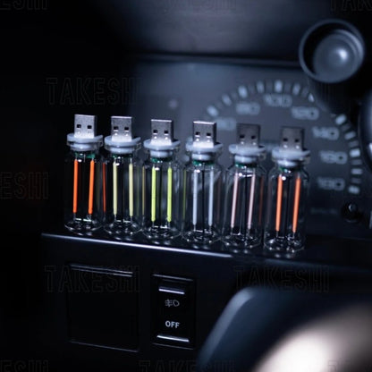 LED 鎢絲燈泡造型 車內氣氛燈｜USB 觸控調光