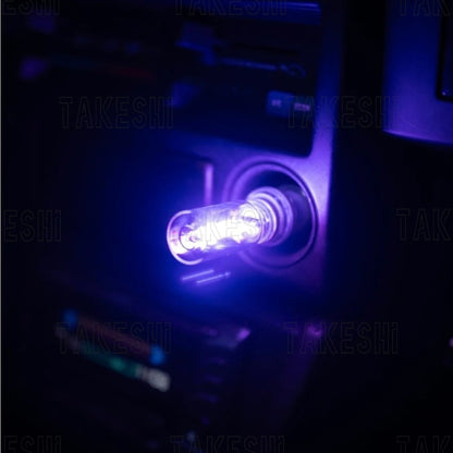 LED 鎢絲燈泡造型 車內氣氛燈｜USB 觸控調光