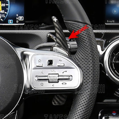 MERCEDES BENZ AMG 平把方向盤 碳纖維換檔撥片｜GLA GLB GLC｜A/B/C Class