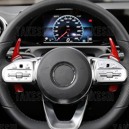 MERCEDES BENZ AMG 平把方向盤 碳纖維換檔撥片｜GLA GLB GLC｜A/B/C Class