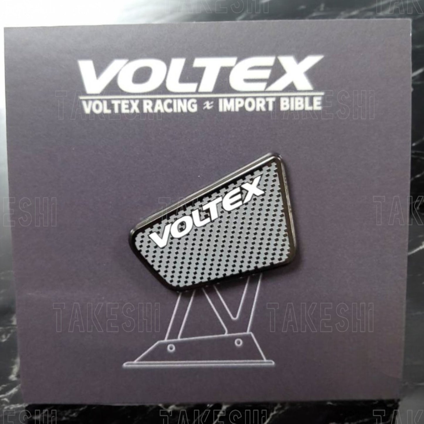 IMPORT BIBLE X VOLTEX RACING TYPE-C END PLATE 尾翼造型胸針