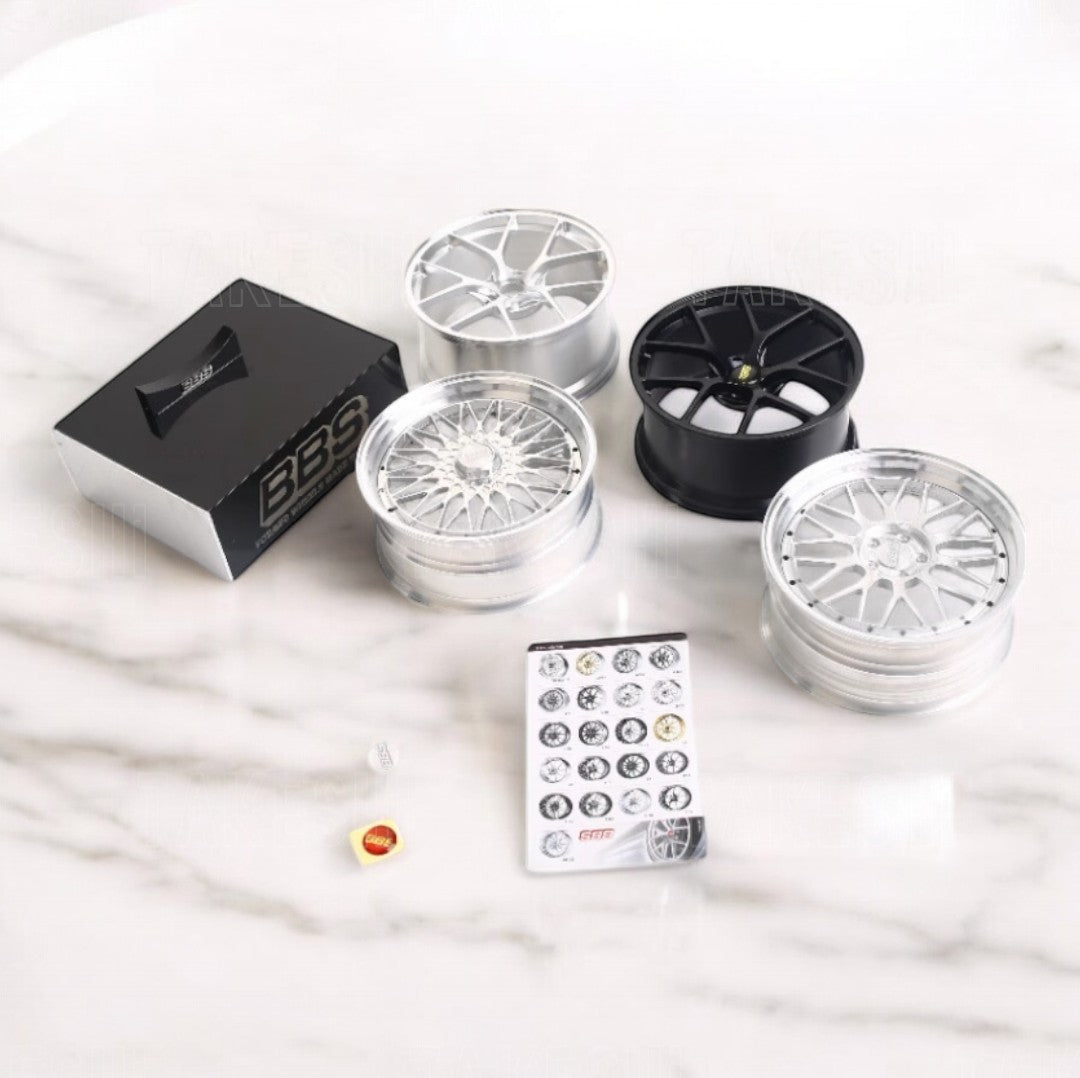 BBS RIA 鍛造鋁合金 1:5 輪圈模型