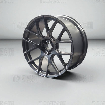 BBS REV7 1:5 鋁合金鍛造鋁圈模型｜高仿真輪圈擺件