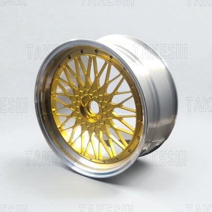 BBS RS 1:5 鋁合金鍛造鋁圈模型｜高仿真輪圈擺件