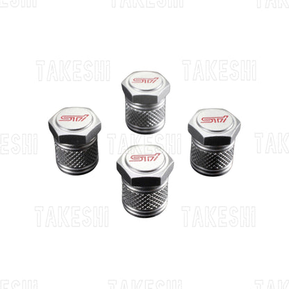 SUBARU 日本原廠 STI 氣嘴蓋｜輪胎氣嘴｜JDM 改裝｜原廠風格｜STI 精品