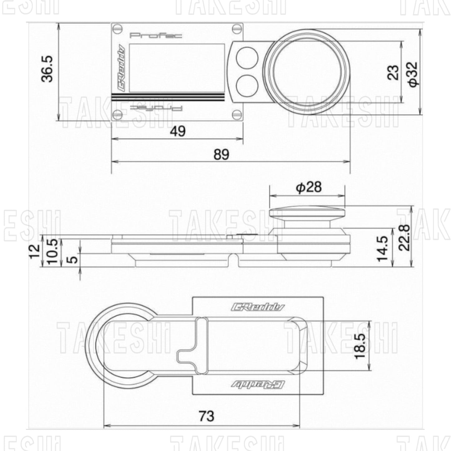 TRUST GREDDY PROFEC OLED 電子渦控