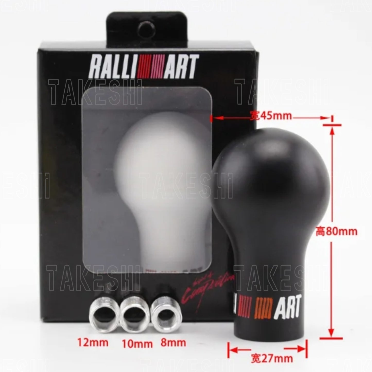 RALLIART 三菱 改裝排擋頭 通用型 附5MT/6MT水晶貼紙