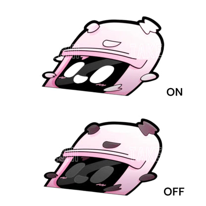 DASAI SAKURA MOCHI PEEKER GEKKO｜櫻花小麻糬｜車窗發光裝飾貼