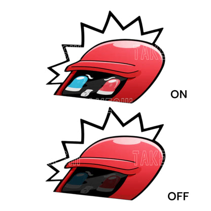 DASAI POLICE MOCHI PEEKER GEKKO｜警察小麻糬｜車窗裝飾發光貼