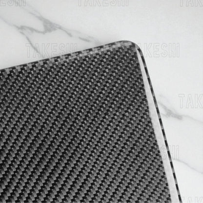 23+ 特斯拉 TESLA MODEL Y 3 真碳纖維中央杯架飾板貼片