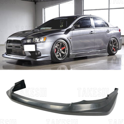 08–15 MITSUBISHI LANCER EVO10／EVO X CZ4A VT 前下巴｜PU 空力套件