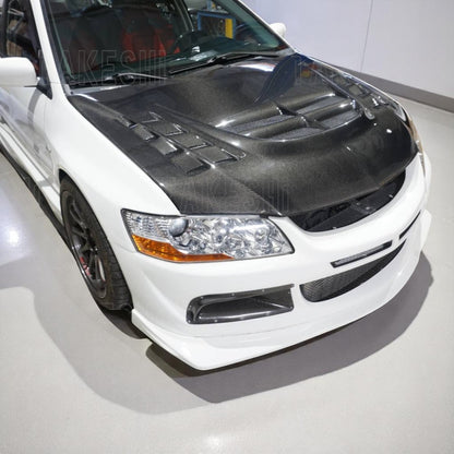 03–05 MITSUBISHI LANCER EVO8 CT9A VAR 前下巴｜PU 空力套件