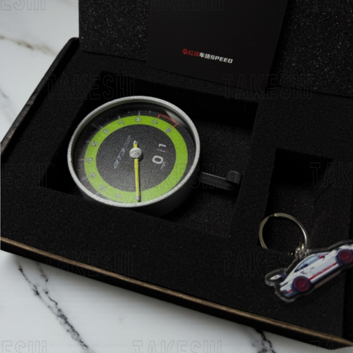 PORSCHE 911 GT3 重量聯動轉速表鑰匙掛勾