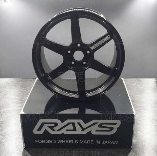 RAYS TE37 鍛造鋁合金 1:5 輪圈模型
