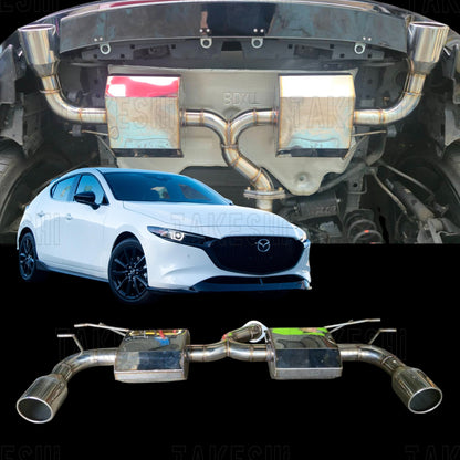 19-25 MAZDA3 CX30 TAKESHI手工排氣管尾段 五門專用