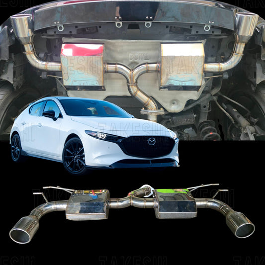 19-25 MAZDA3 CX30 TAKESHI手工排氣管尾段 五門專用